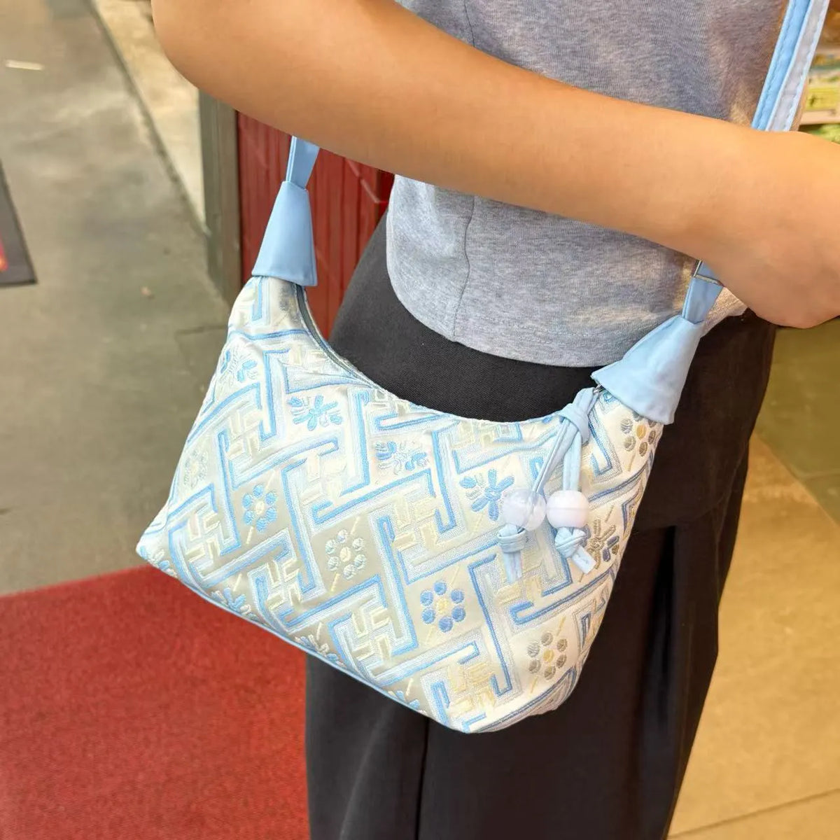 Sky Blue Dumpling Bag – A "Bright Future" Woven In