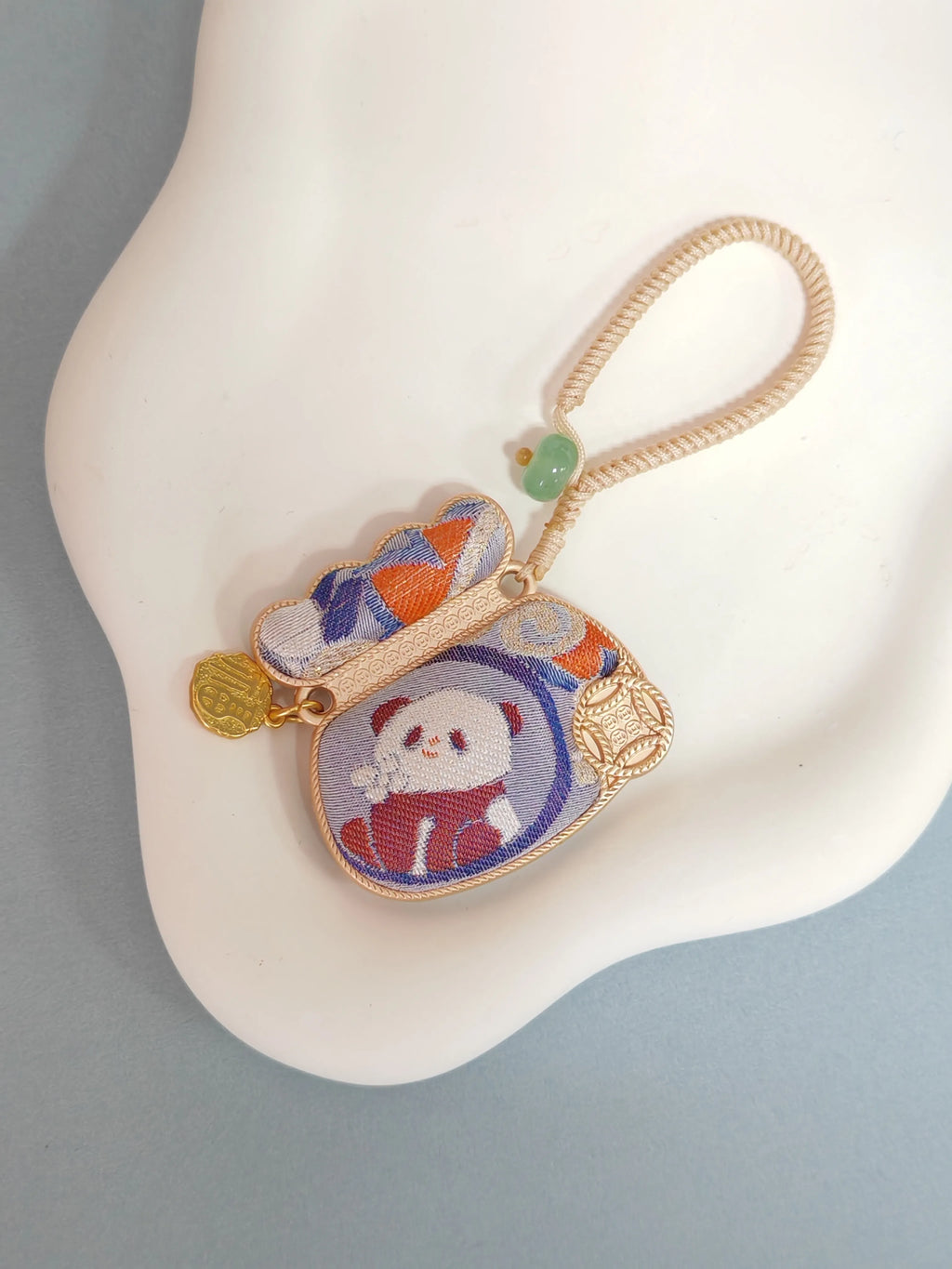 Song Brocade Fortune Pouch Bag Charm – Blessings Carried Close