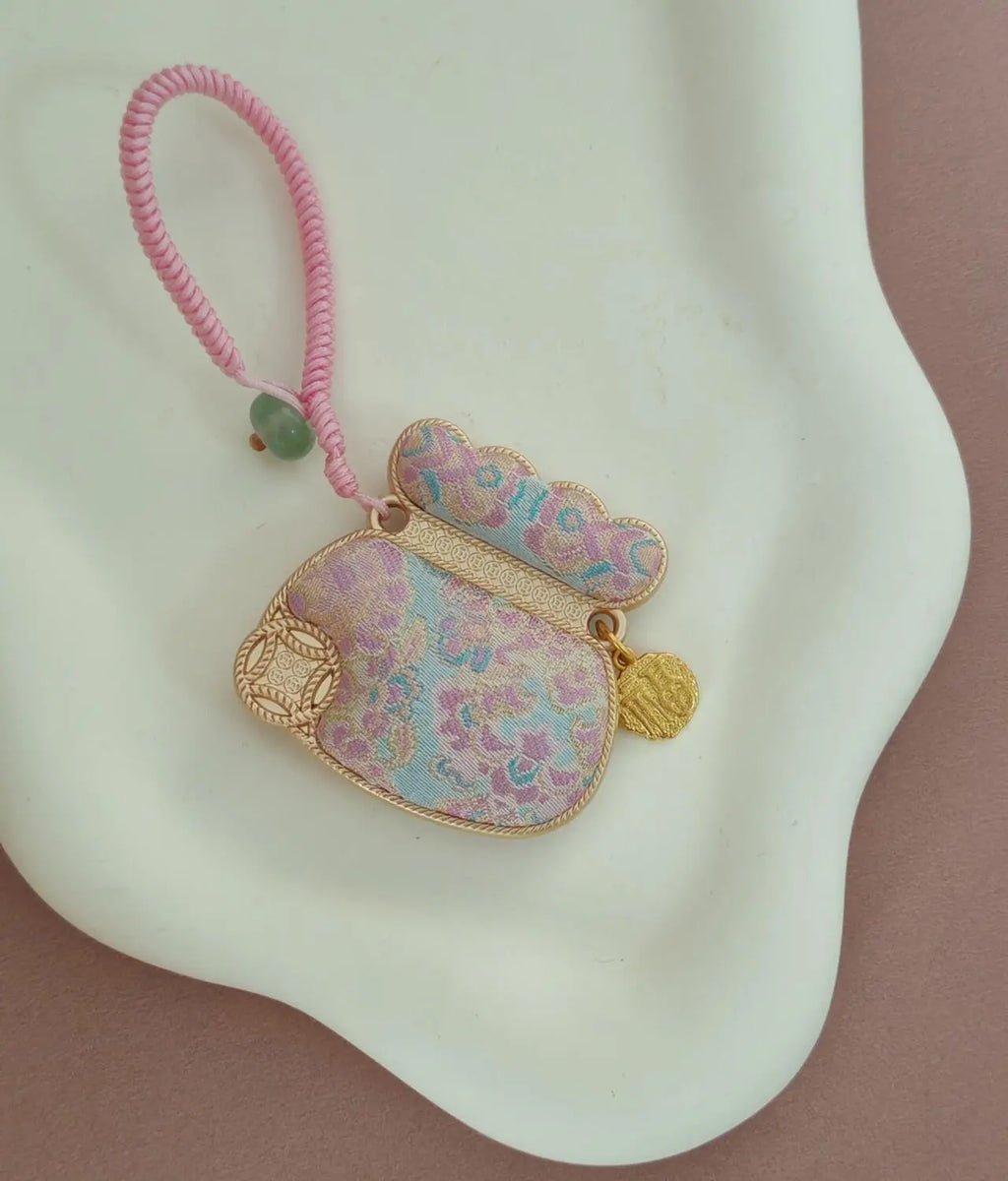 Song Brocade Fortune Pouch Bag Charm – Blessings Carried Close