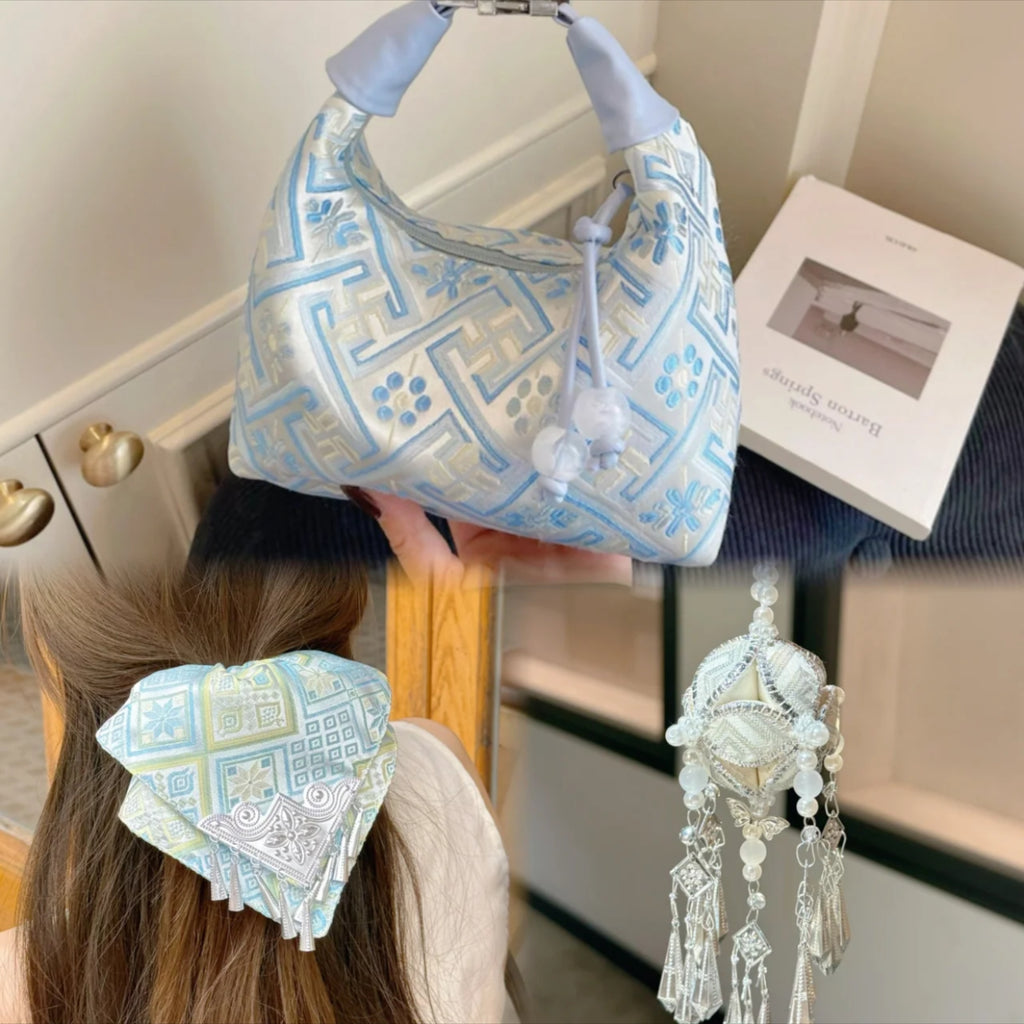 Sky Blue Dumpling Bag – A "Bright Future" Woven In