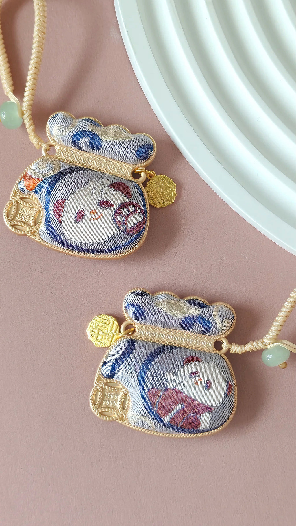 Song Brocade Fortune Pouch Bag Charm – Blessings Carried Close