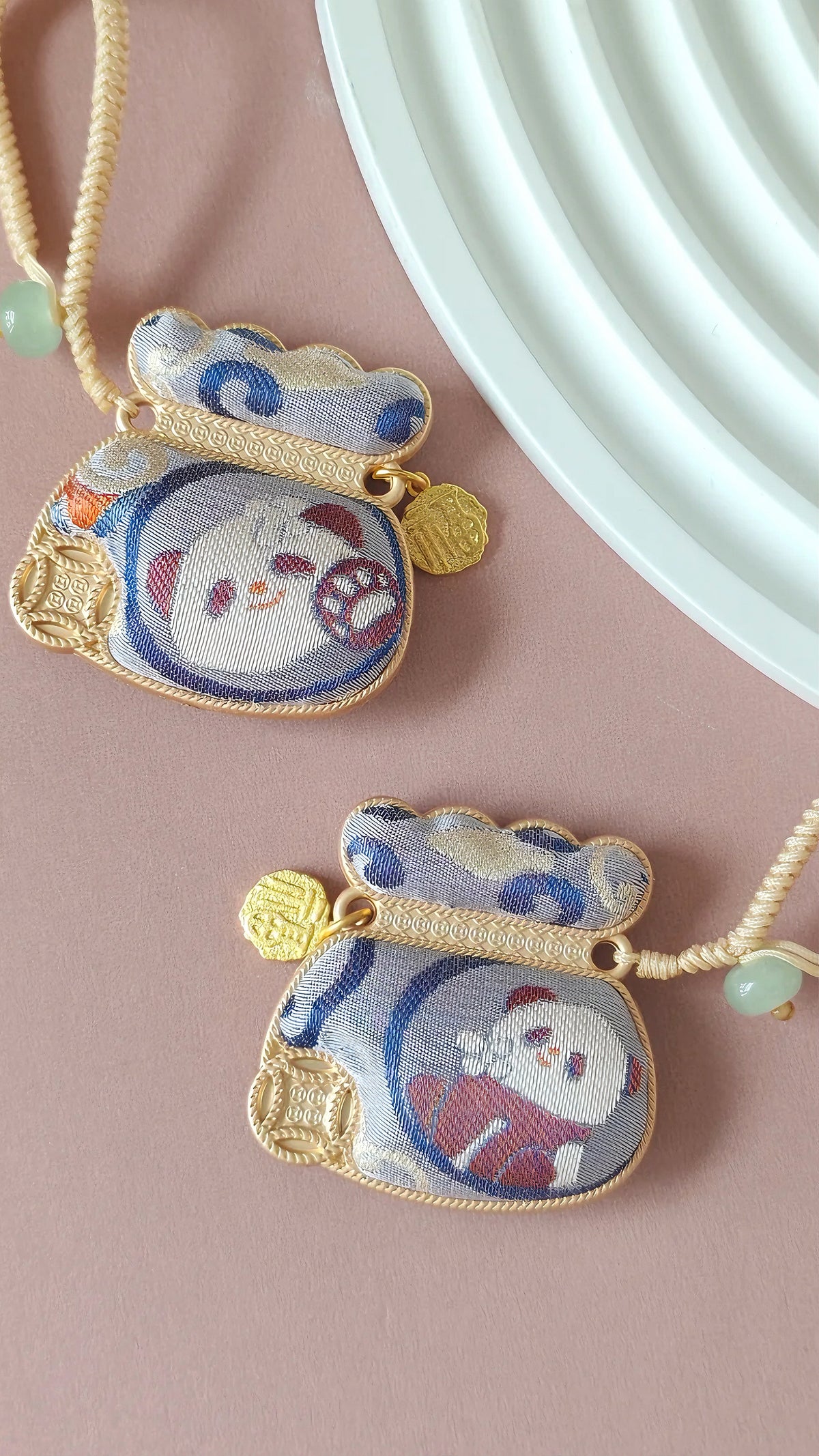 Song Brocade Fortune Pouch Bag Charm – Blessings Carried Close